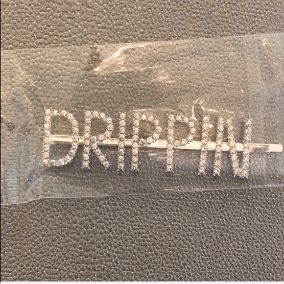 New Bling Rhinestone Hair Clip/ Barrette- Drippin - Picture 2 of 6